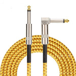 6.35mm Audio Cables TRS 1/4 inch 6.5mm Audio Cable For Electric Guitar Bass Gold Plated Shielded Low Noice Jack Cable 