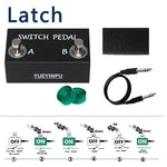 Latch Dual Switch Pedal for Guitar Amps Effect Pedal Latching Type With 2m TRS Cable Music Instrument Accessories