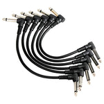 6 Pcs Guitar Effect Pedal Cable Connecting Line Jack Audio Cable Beryllium Copper Link Plucked Musical Instrument Accessories