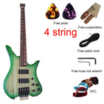 New Headless Electric Bass Guitar 4 Strings 5 Strings Headless Guitarra Solid Ashwood Body 41 Inch Bass Guitar High Grade