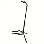Portable Universal Guitar Stand - Collapsible Single Stand with Safety Lock for Travel - Compact Tripod Design