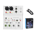 Professional portable TEYUN Q12 Q12M Q26 2 Channels Audio Mixer sound console mini USB card MIXER for PC Guitar Recording Studio