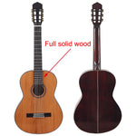 Semi Hand-made Solid Wood Spruce Top Classic Guitar Performance Hickory Wood Back & Side 39 Inch High Gloss