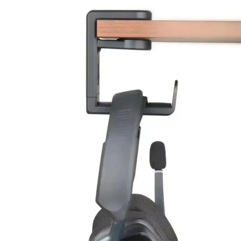 Headset Hook Holder With 360 Degree Adjustable Gaming Headphone Stand Swivel Cable Clip Organizer Double Layer Headphone Stand