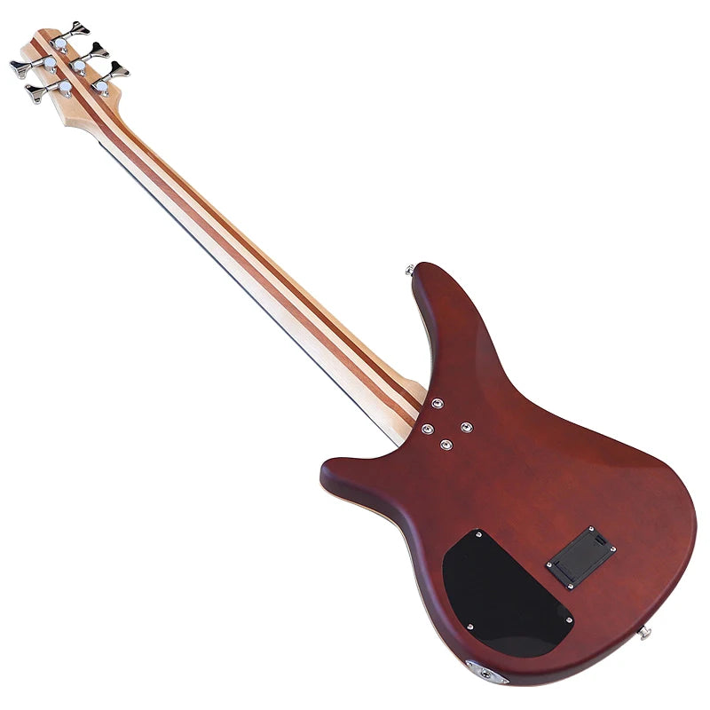 5 String Active Electric Bass Guitar 43inch Okoume Wood Body Bass Guitar with Flaw