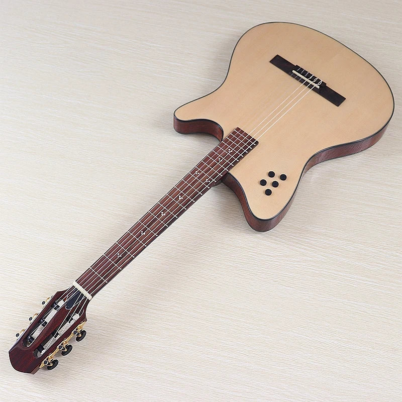 40inch Silent Classic Guitar Thin Body 6 String Spruce Wood Top