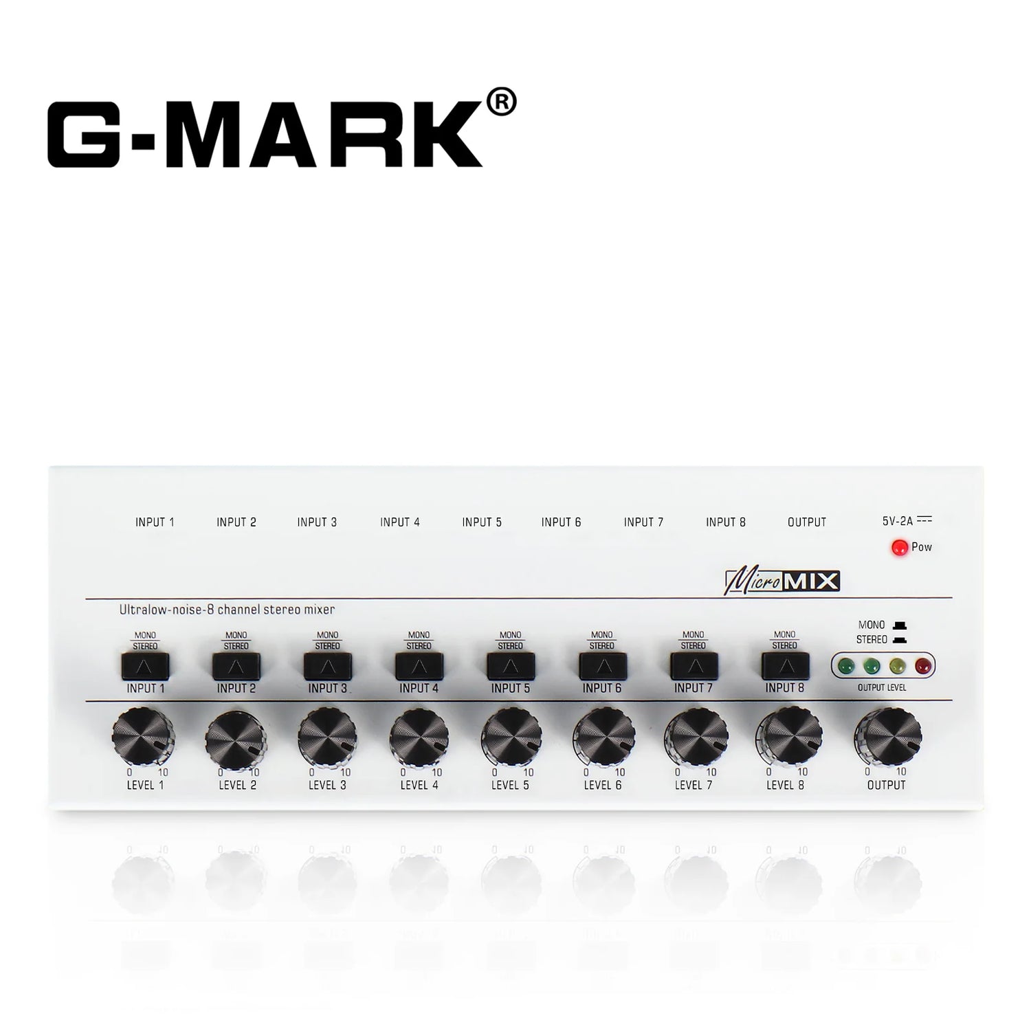 Audio Interface G-MARK MIX8 For the Guitarist Vocalist Podcaster Producer High Fidelity Studio Quality Recording