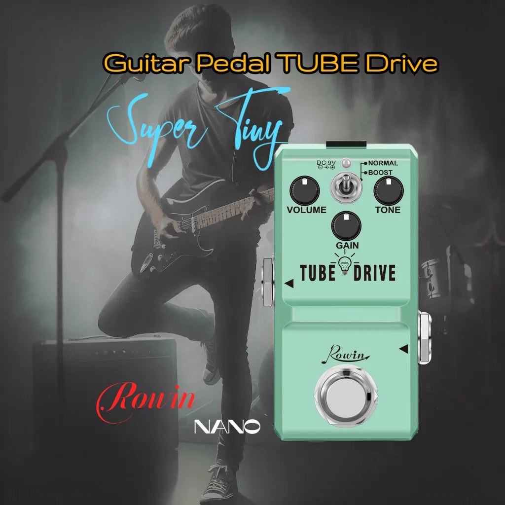 Rowin Pedal Para Guitarra Super Tiny Effects NANO Looper Flanger Booster Frenzy Compressor Tremolo Tube Drive Overdrive Bass