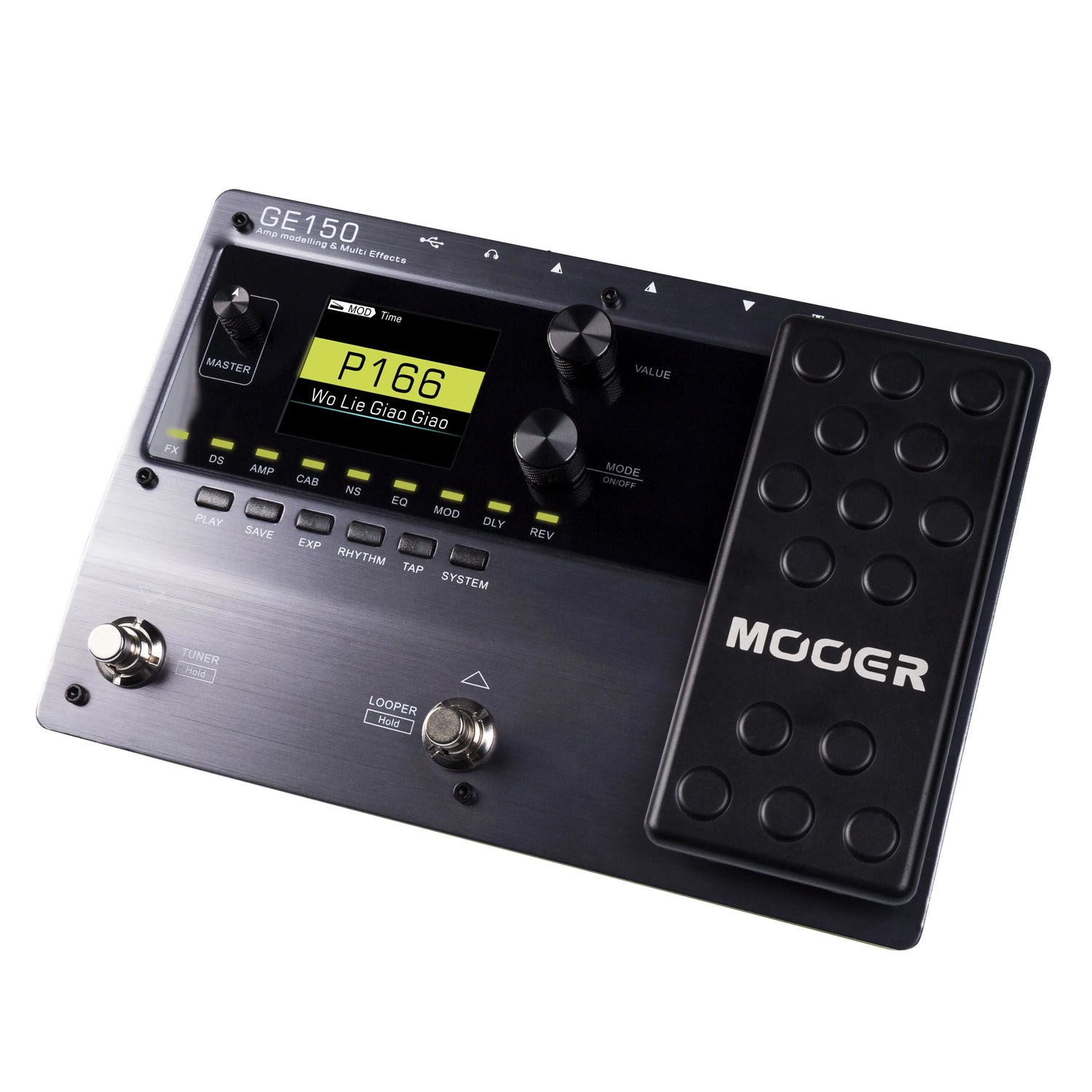 MOOER GE150 Electric Guitar Amp Modelling Multi Effects Pedal Portable Multi Effects Processor with Expression & IR Loading
