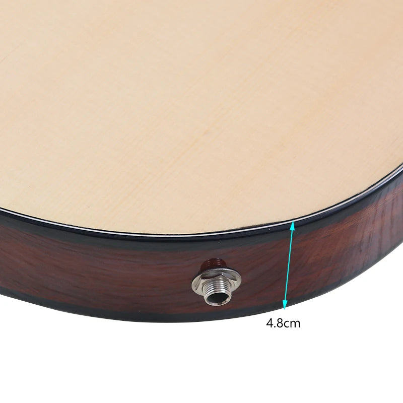 40inch Silent Classic Guitar Thin Body 6 String Spruce Wood Top