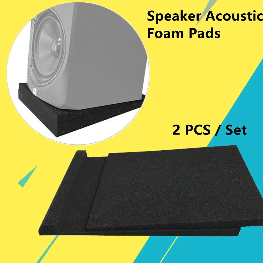 Individual 30x20x4.5cm Sponge Studio Monitor Speaker Acoustic Isolation Foam Soundproof Isolator Pads High Density Sound Proof Panels